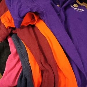 7 Panera Bread Work Polo Shirts #LOT